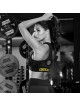 WOMEN PUSH-UP SPORTS BRA - BLACK MODEL D069 DEDICATED