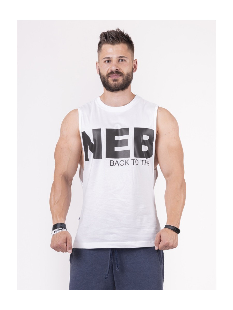 Tank top "Hardcore" N144 BIAŁA NEBBIA