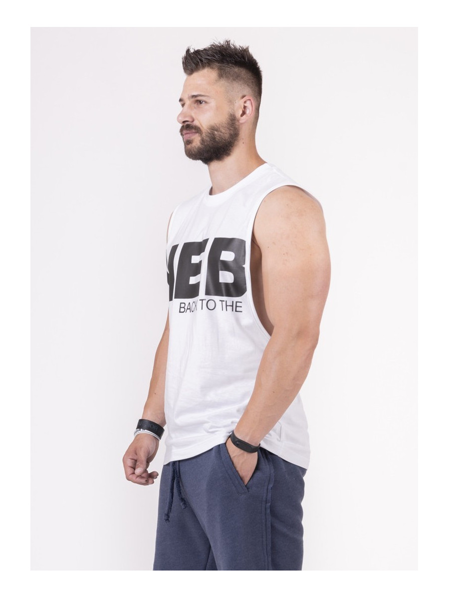 Tank top "Hardcore" N144 BIAŁA NEBBIA