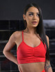 Nahtloser BH PUSH UP MAX K002 rot MITARE