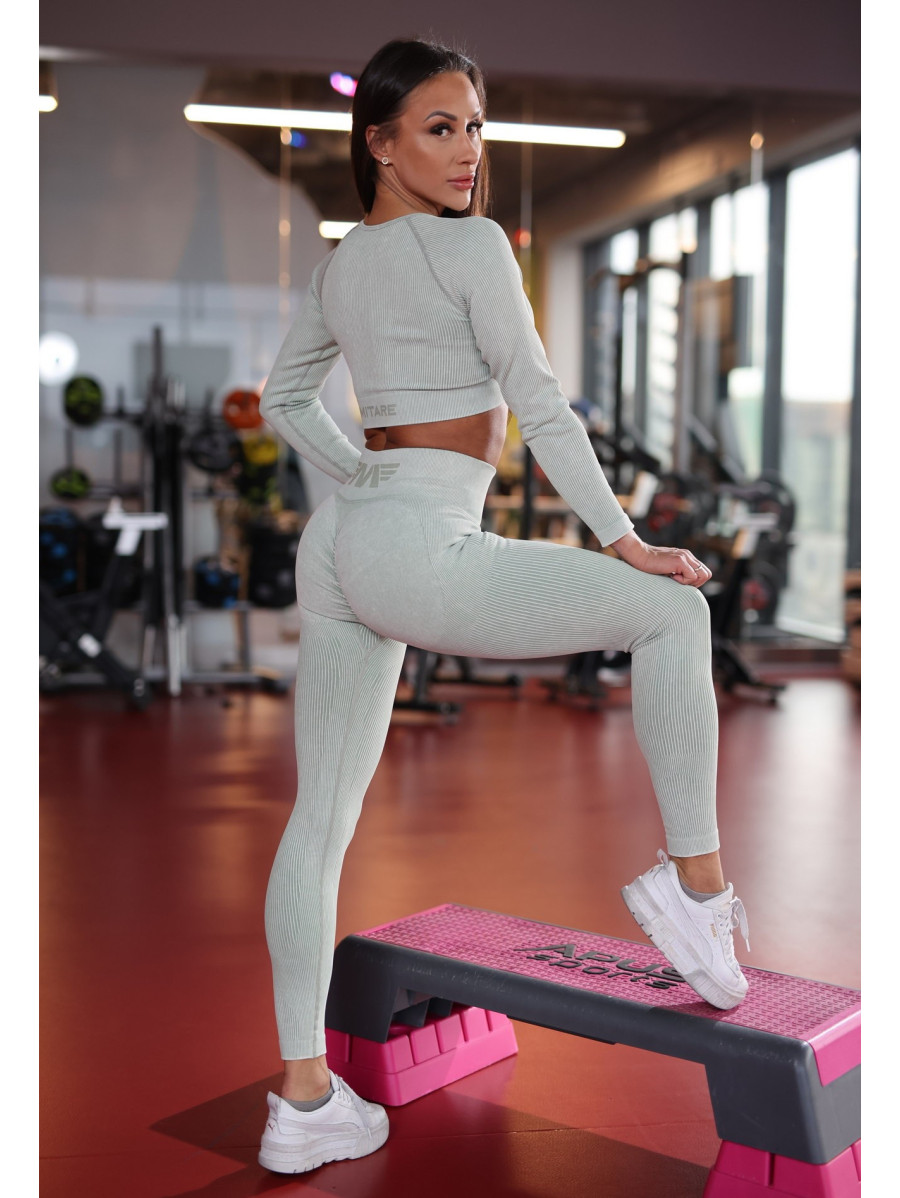 Nahtloses Crop Top DREAM K107 olive MITARE