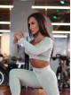 Nahtloses Crop Top DREAM K107 olive MITARE