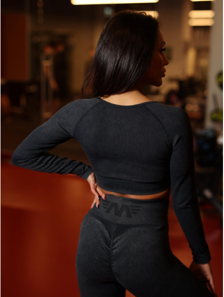 Nahtloses Crop Top DREAM K107 graphit MITARE 2