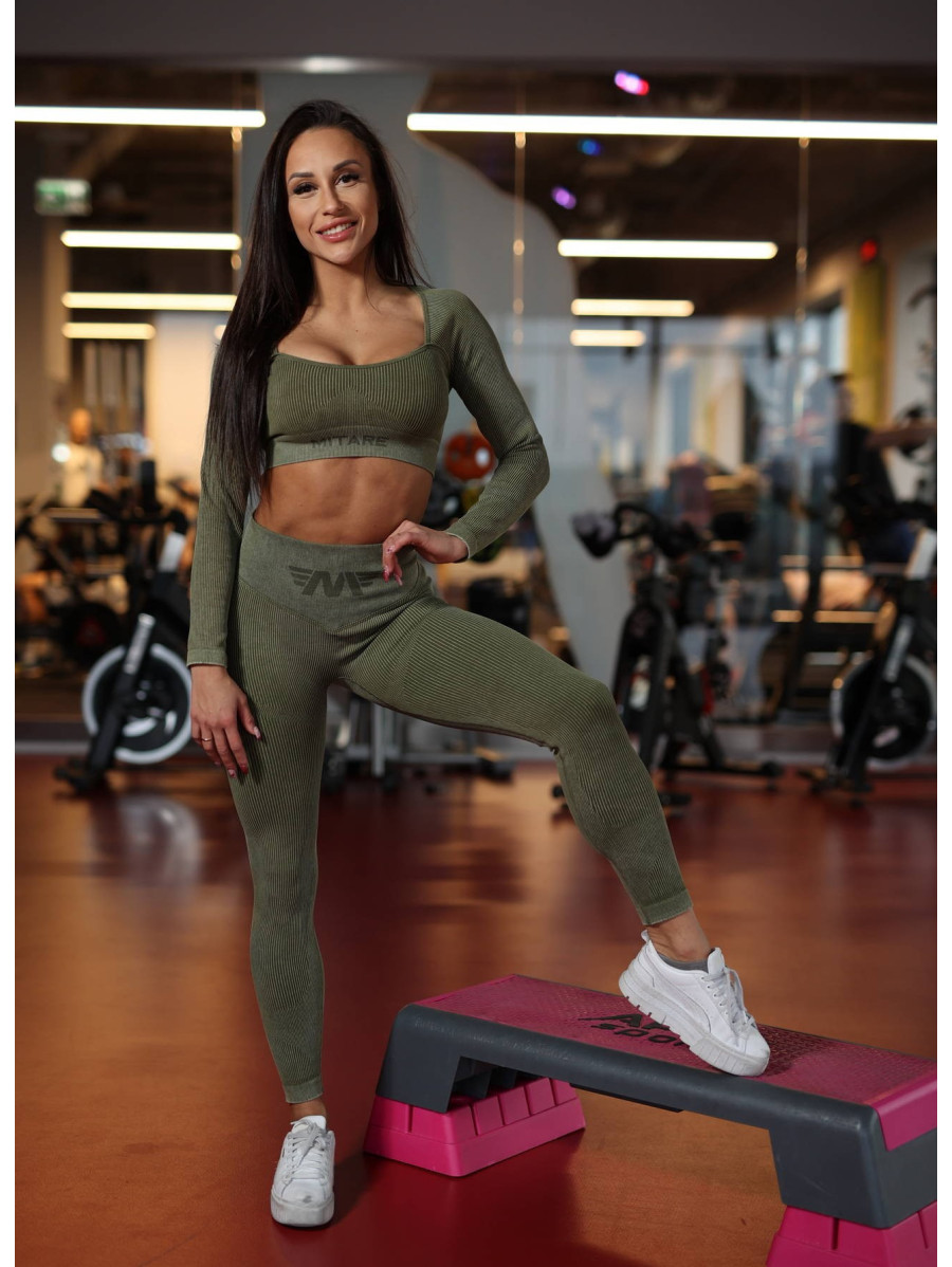 Nahtloses Crop Top DREAM K107 grün MITARE