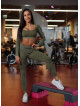 Nahtloses Crop Top DREAM K107 grün MITARE