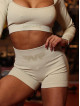 Nahtlose Shorts DREAM PUSH UP K109 beige MITARE
