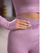Nahtloses Crop Top PUSH UP MAX K084 helles Lila MITARE