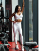 Formende Schlankheits-Leggings PUSH UP STREET COLLECTION K127 Weiss MITARE