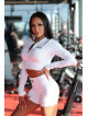 Crop Top STREET COLLECTION K125 weiss MITARE