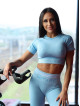 T-Shirt SLIM PUSH UP K117 blau MITARE