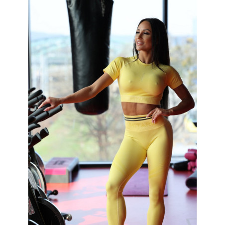 Seamless leggings SLIM PUSH UP K078 gelb MITARE
