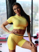 Shorts SLIM PUSH UP K116 gelb MITARE