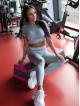 Seamless leggings SLIM PUSH UP K078 grau MITARE