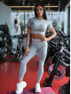 Seamless leggings SLIM PUSH UP K078 grau MITARE