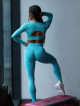 Formende Schlankheits-Leggings PUSH UP HYPNOTIZE K130 türkis MITARE