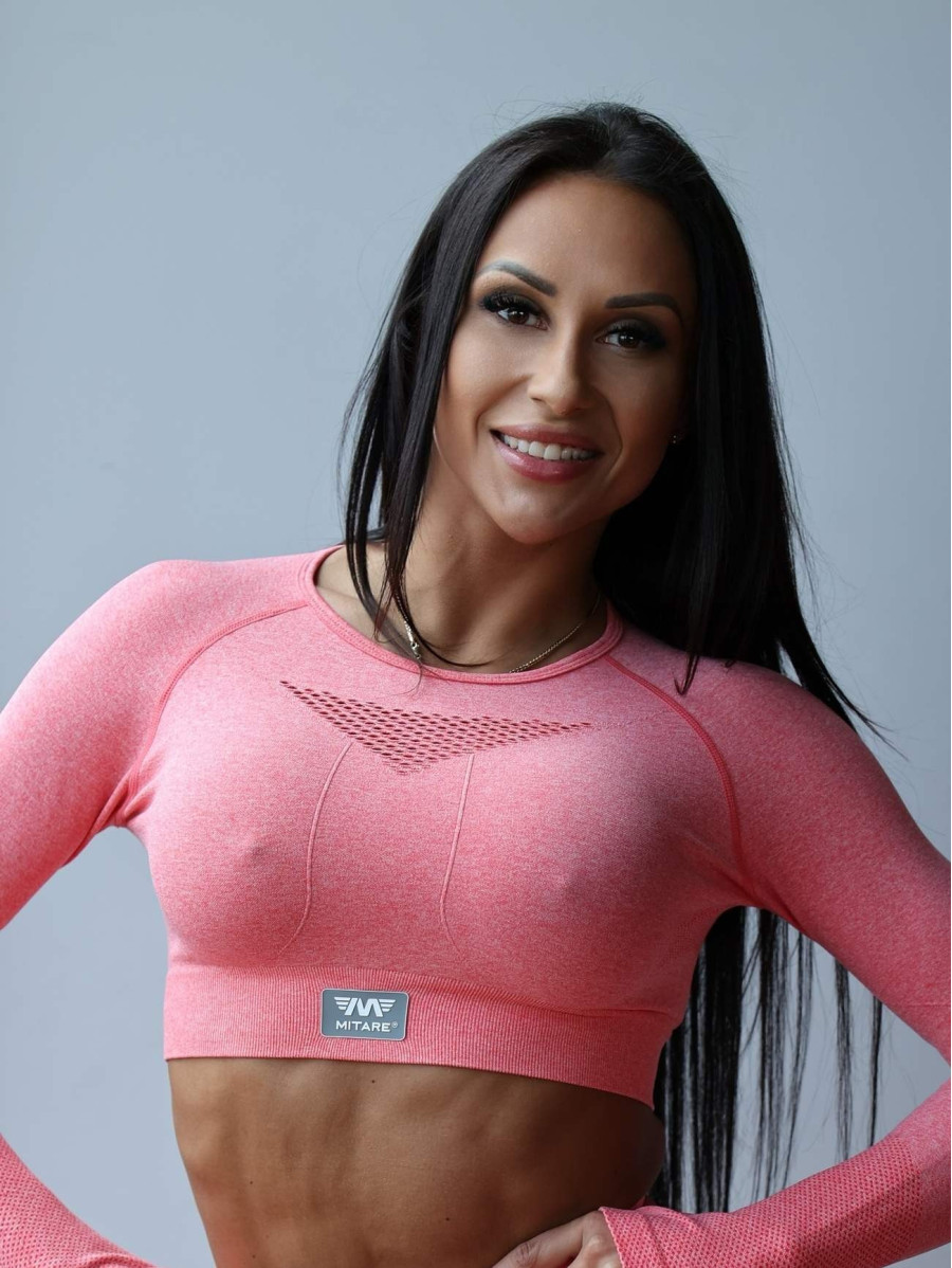 Crop Top HYPNOTIZE K129 rosa MITARE